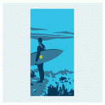 Orgo Serviette - Surfeur