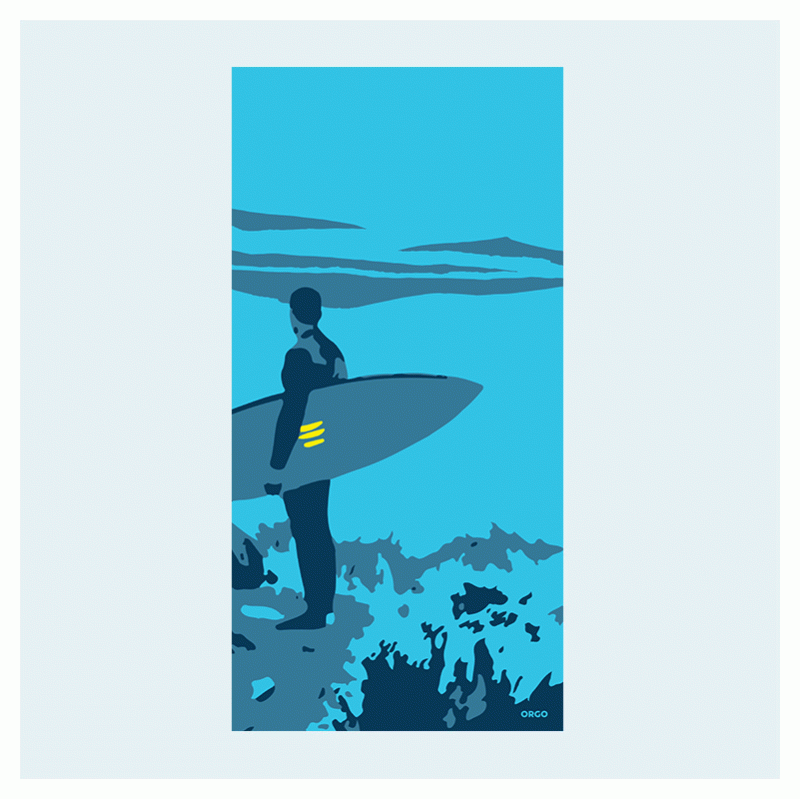 Orgo Serviette - Surfeur